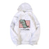 Women's Hooded Little Dinosaur Cartoon Printed O-Neck Sweatshirt Pullover Long Sleeve Top